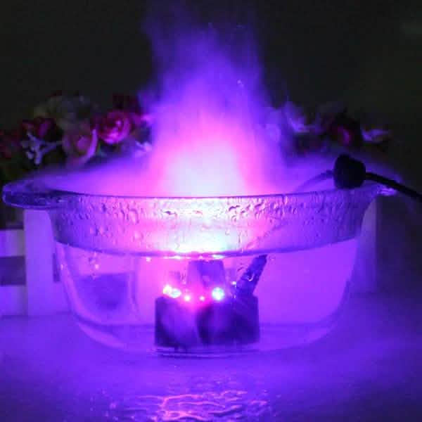 12 LED Nebelmacher Nebelmaschine Wasserbrunnen Teich Nebelmaschine Zerstäuber Luftbefeuchter