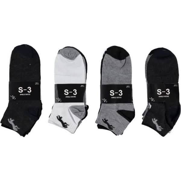 12er-Pack: Kurze Herren-Socken aus weicher Baumwolle