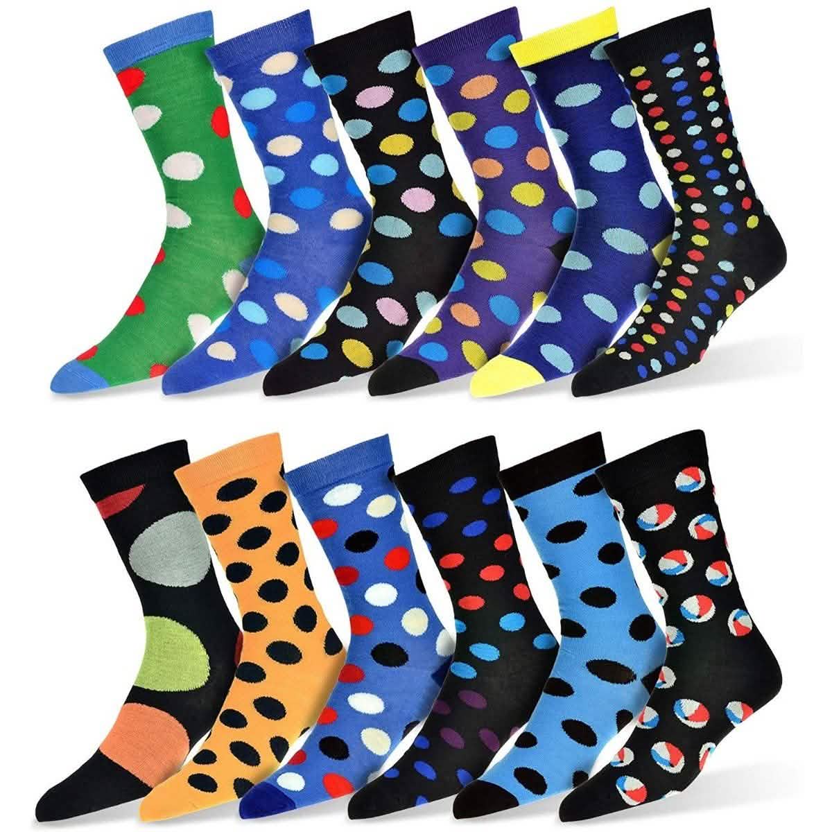 12 Paar: Robert Shweitzer Bunte Herren-Kleidersocken