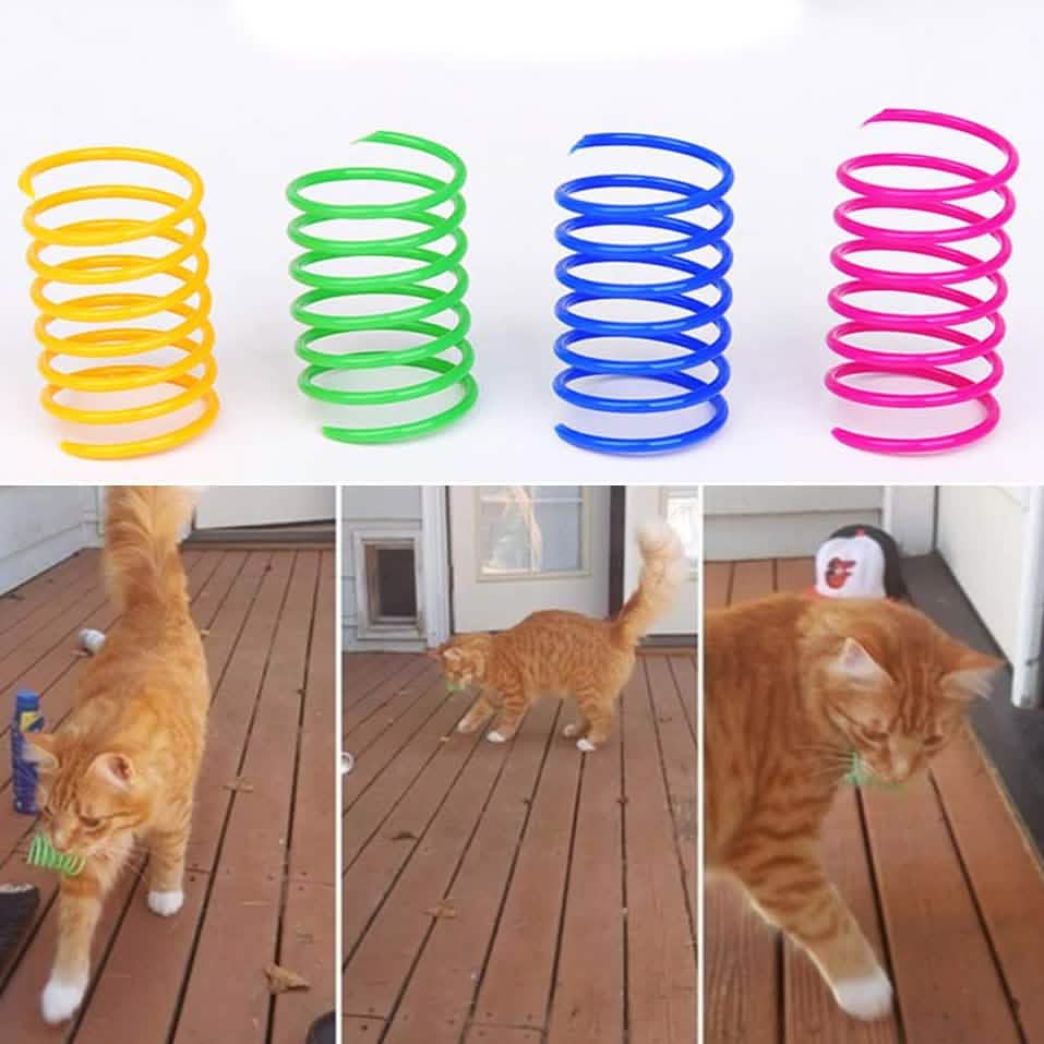 12-teiliges Katzenspielzeug mit Sprungfedern