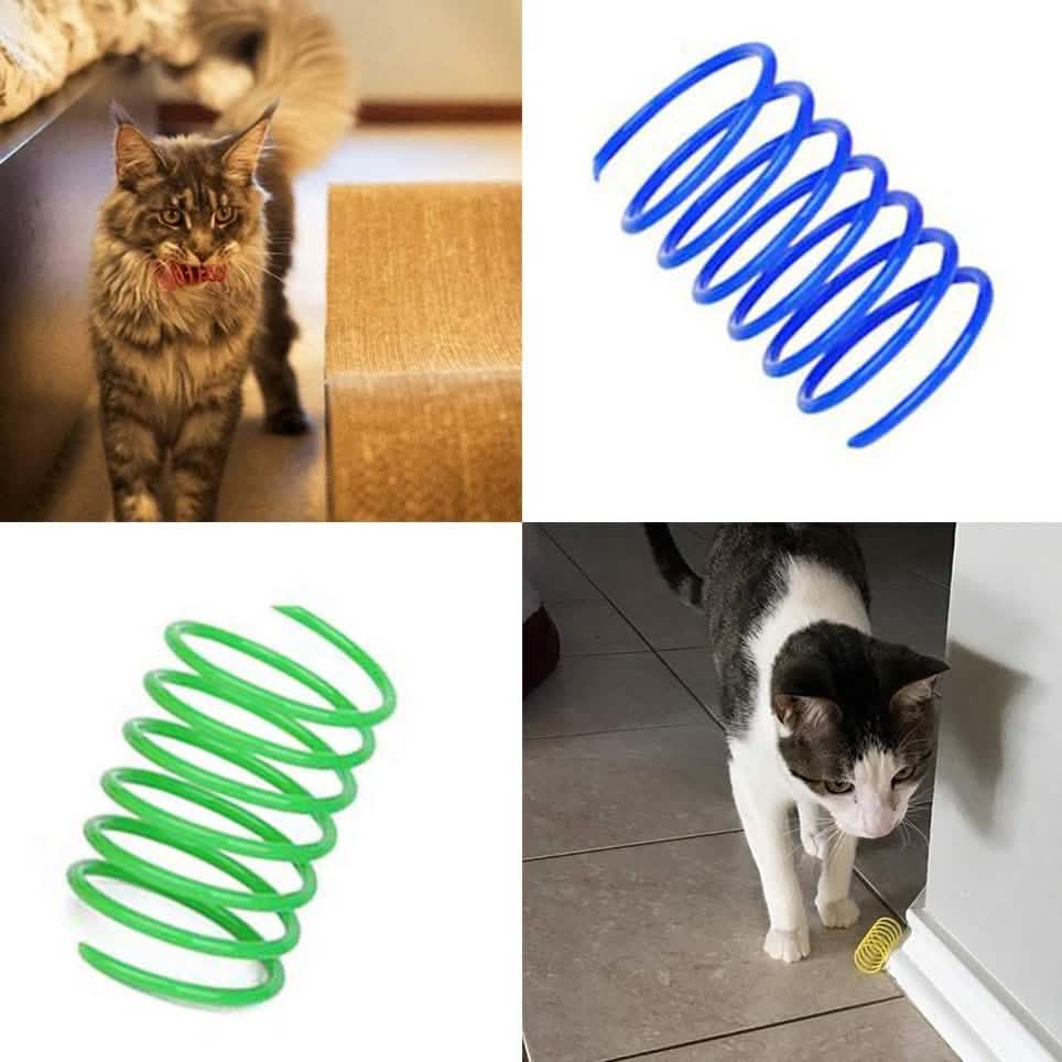 12-teiliges Katzenspielzeug mit Sprungfedern