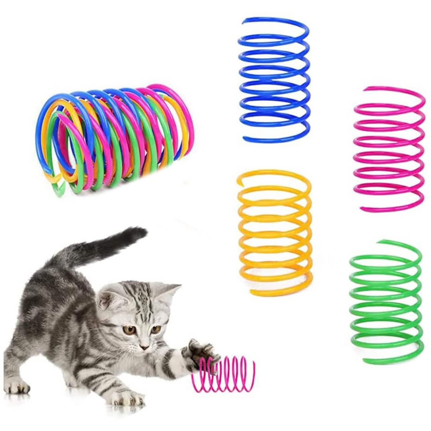 12-teiliges Katzenspielzeug mit Sprungfedern