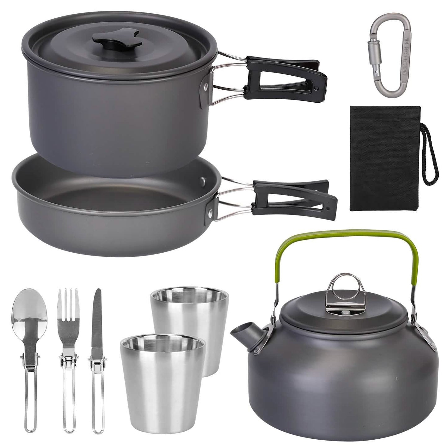 12-teilig: Camping-Kochgeschirr-Set