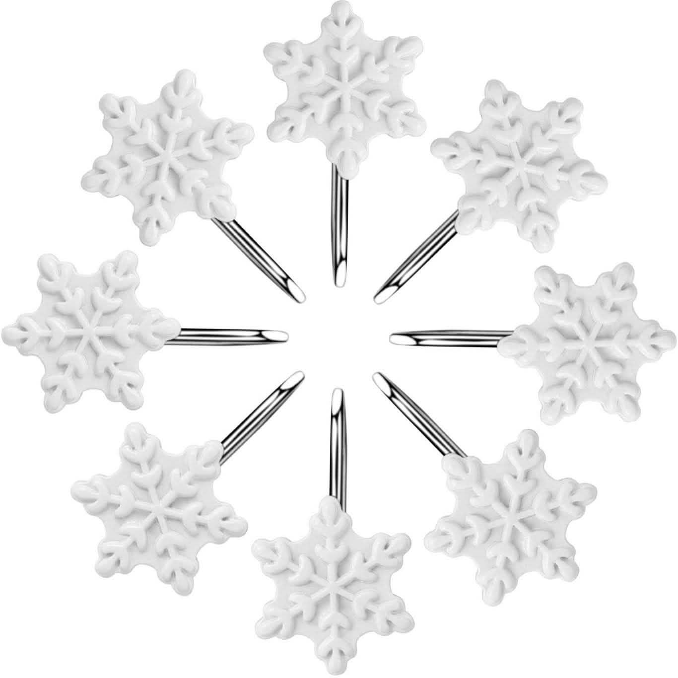 12-teiliges Set: Duschvorhang-Haken für Weihnachten, rostfrei