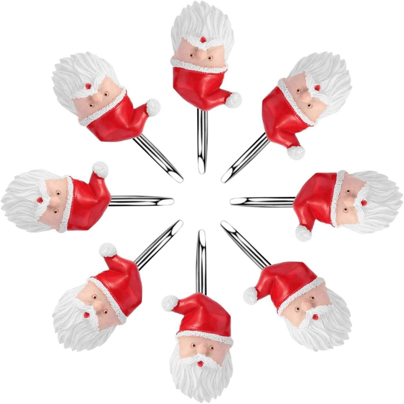 12-teiliges Set: Duschvorhang-Haken für Weihnachten, rostfrei