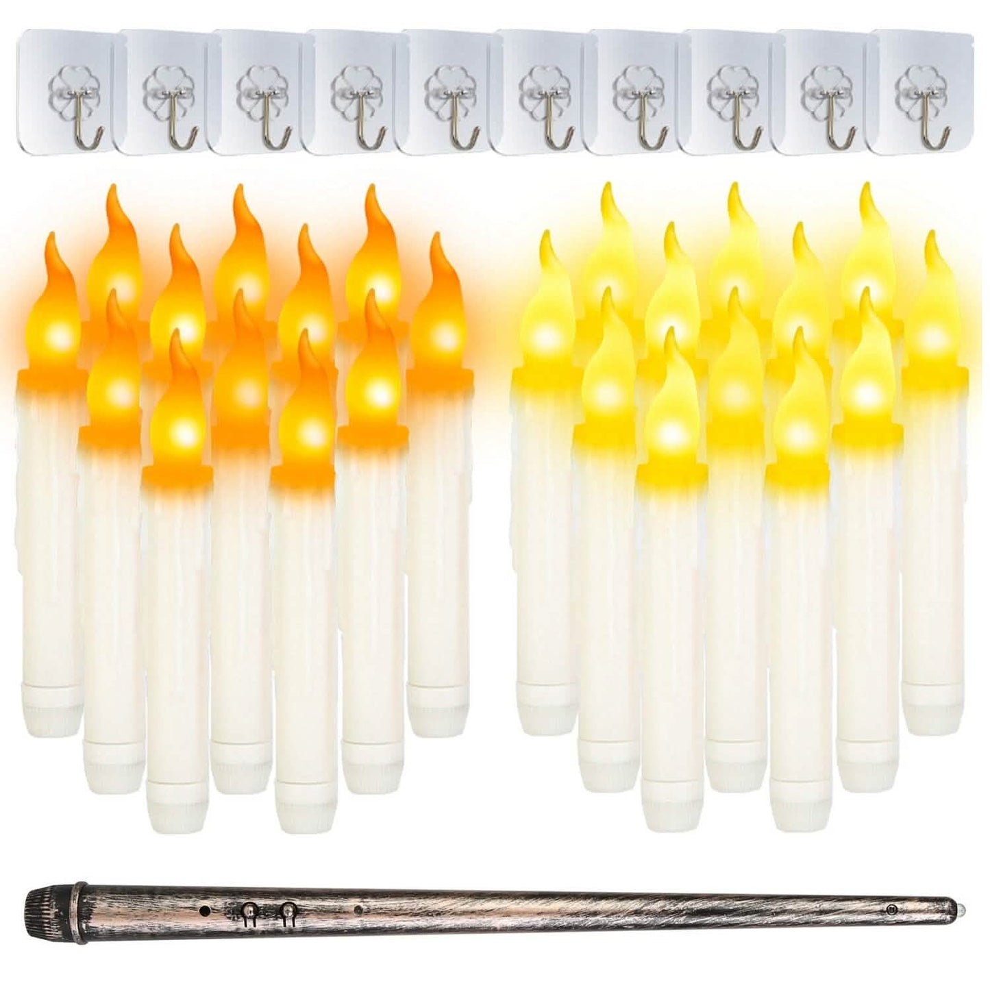 12er-Pack: Flammenlose LED-Zauberschwebekerzen