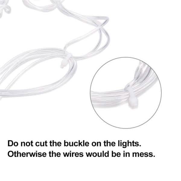 12 Sterne 138 LED Lichterkette Vorhang