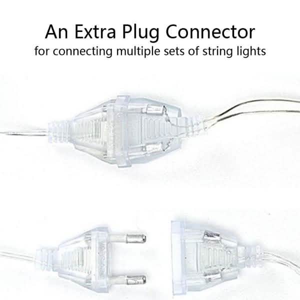12 Sterne 138 LED Lichterkette Vorhang