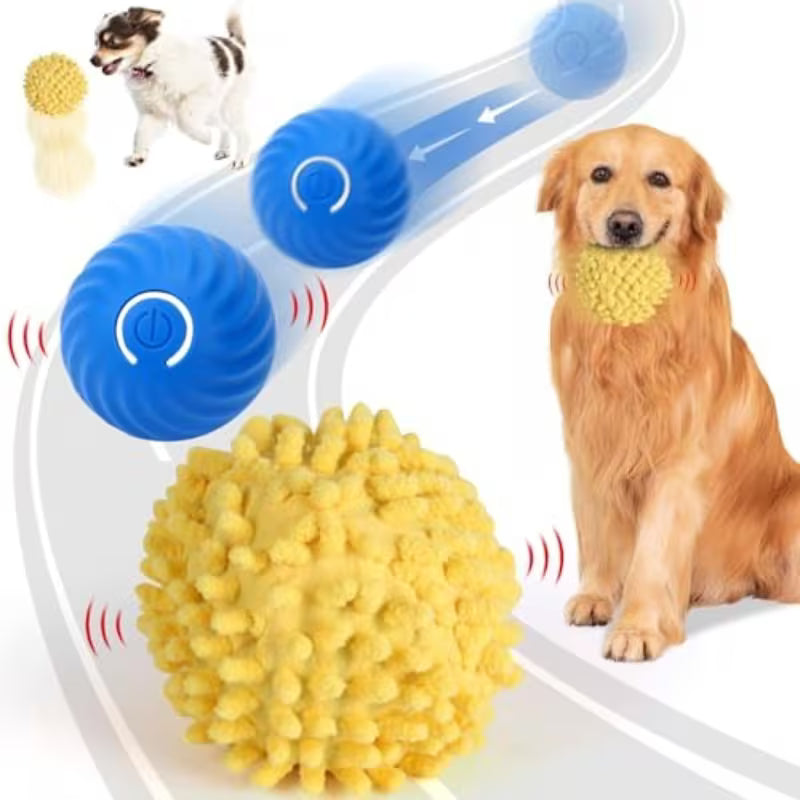 Intelligenter Roll- und Springtierball – Bewegungsaktiviert