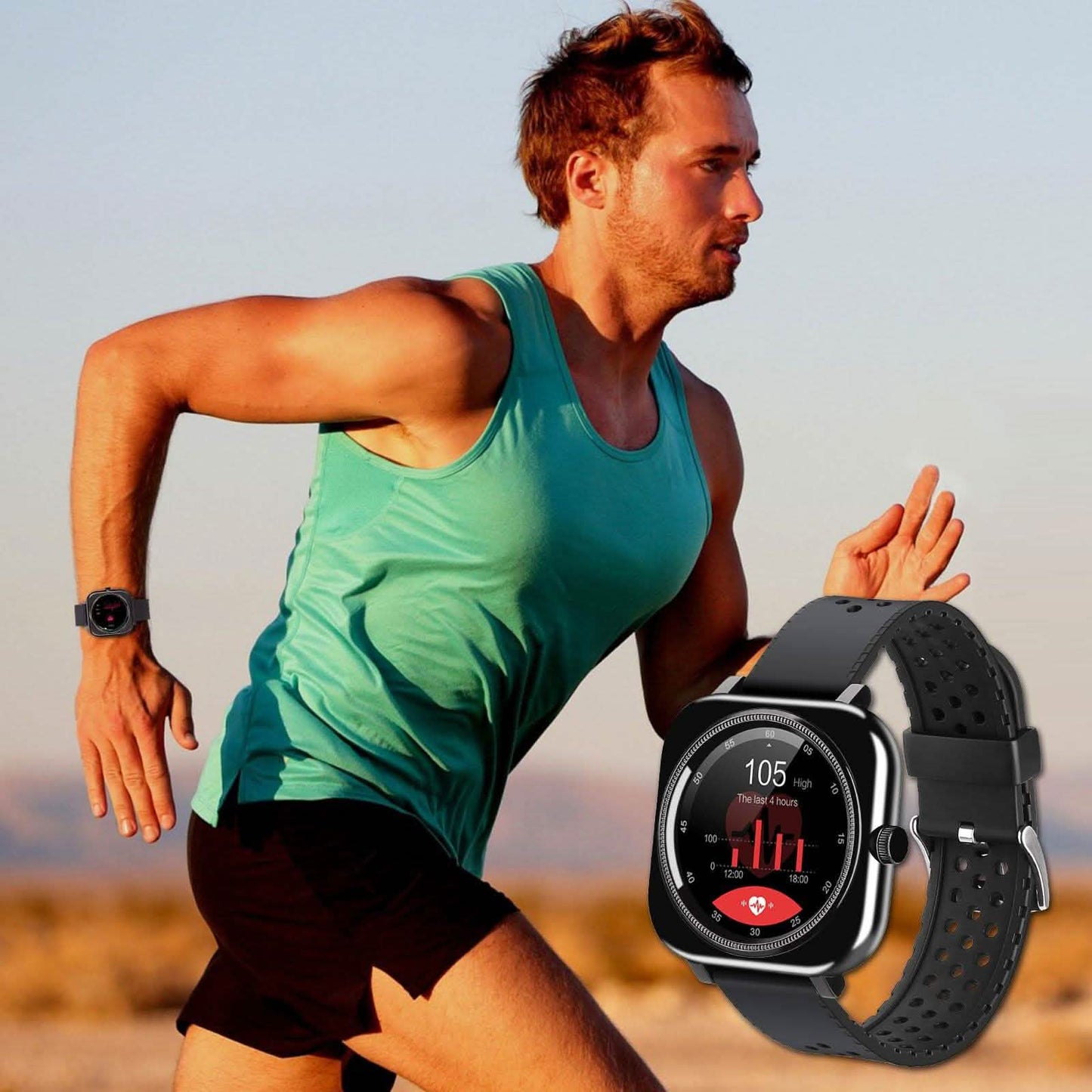 1,28 Zoll Touchscreen Smartwatch Freisprech-Bluetooth Sport-Fitness-Tracker