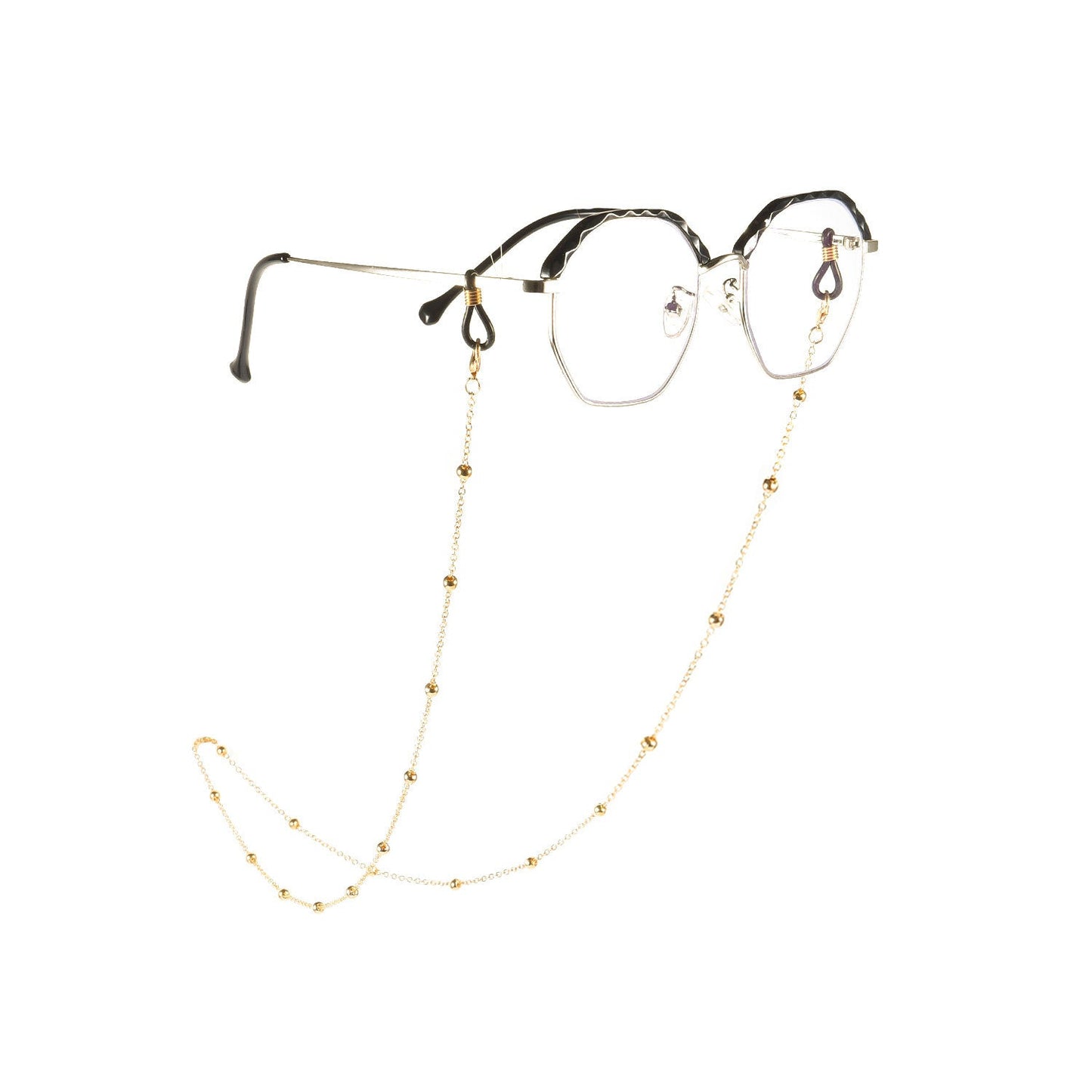 Damen Metall-Maskierungsketten Sonnenbrillen Elegante Brillenaccessoires
