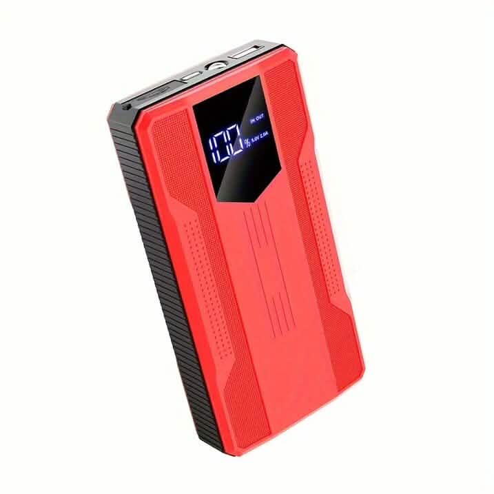 Ultraportabler 12V Starthilfen-Powerbank für Autobatterien mit fortschrittlicher Smart-Klemme und intuitiver LCD-Anzeige