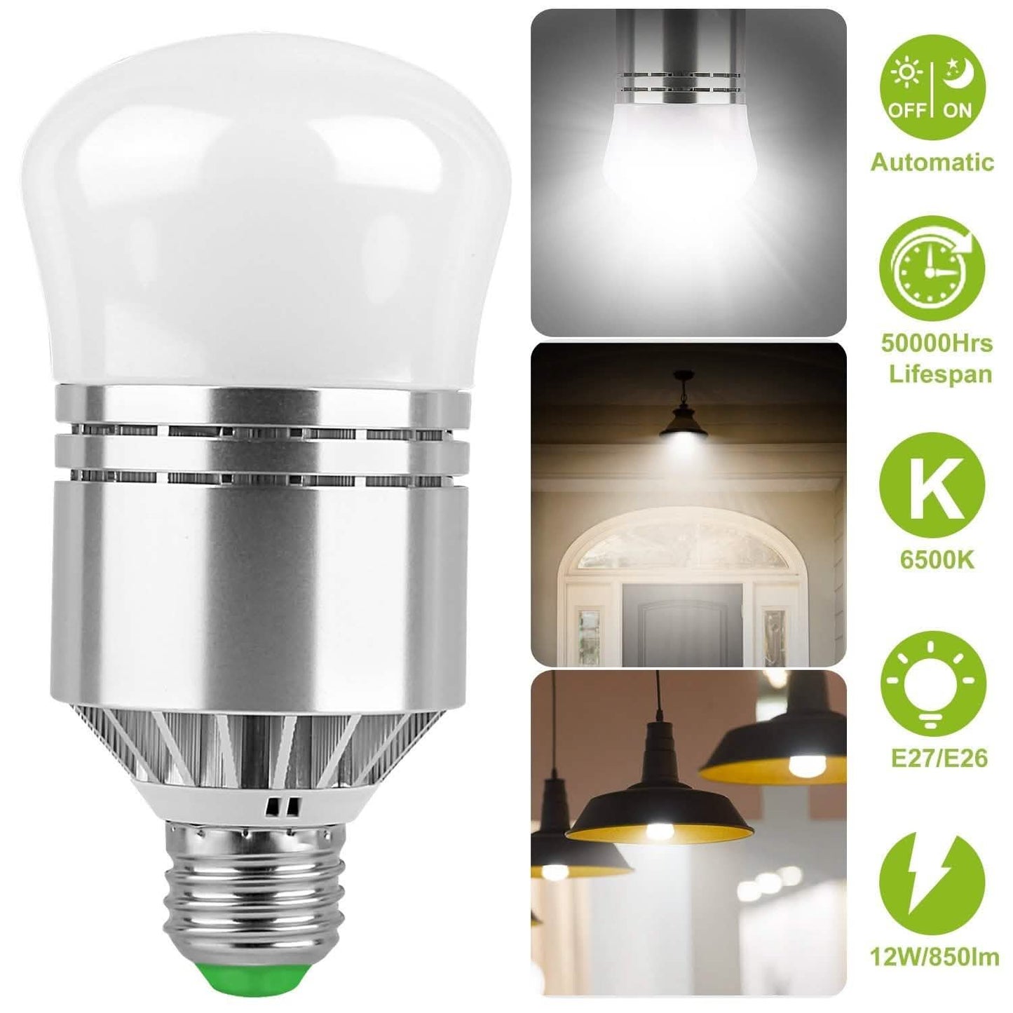 12W Leuchtkugeln mit Lichtsensor (Dämmerung)