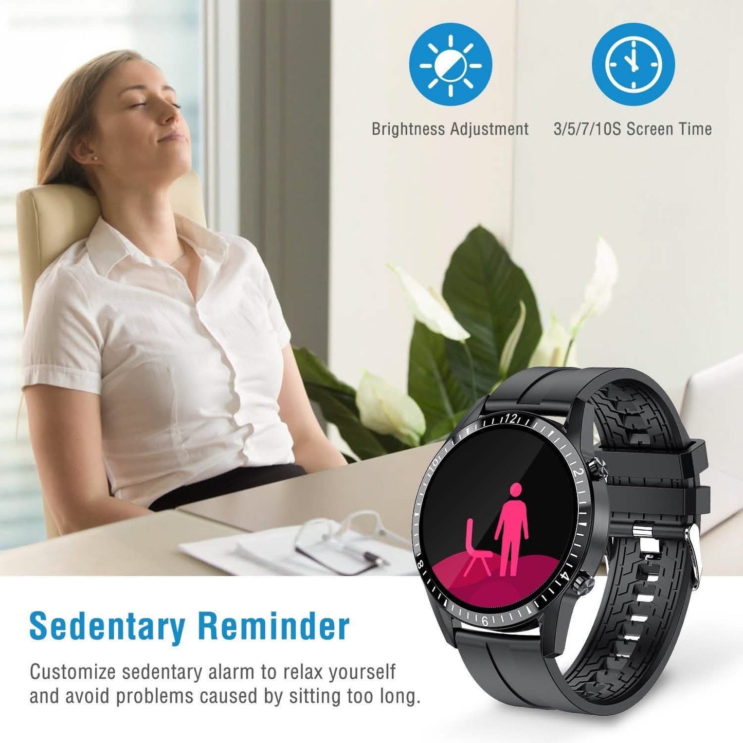 1,3 Zoll kabellose Smartwatch
