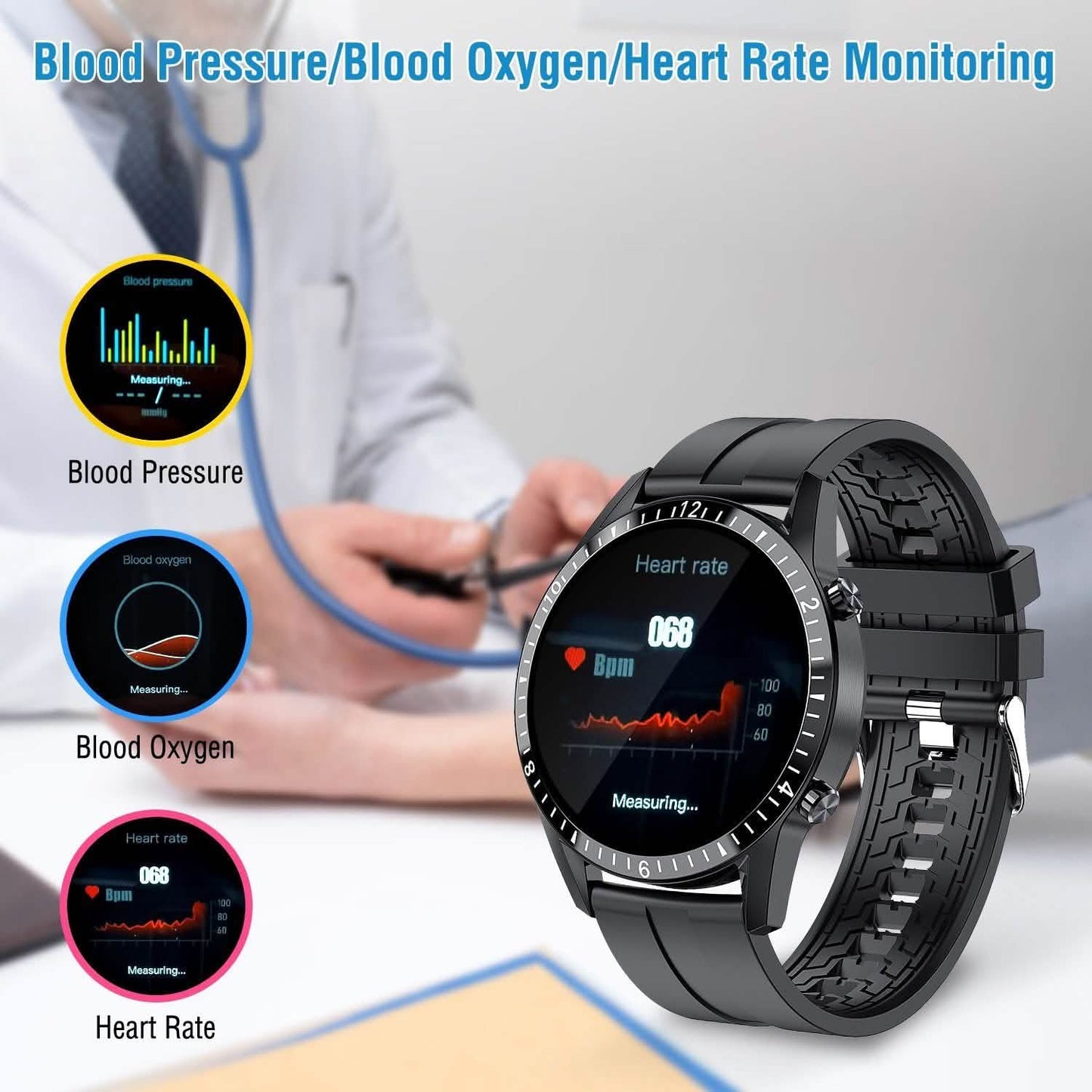 1,3 Zoll kabellose Smartwatch