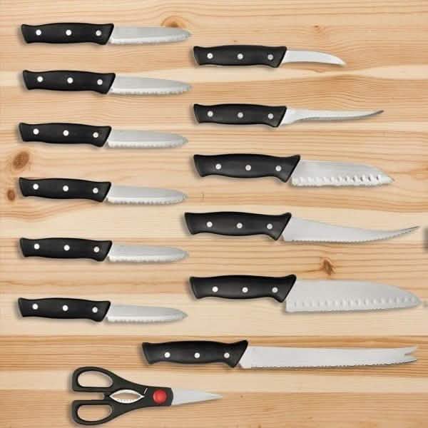 13-teilig: Messerset Super Scharf Edelstahl