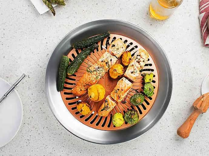 Gotham Steel Antihaft-Rauchfrei-Grillpfanne für den Herd, 33 cm