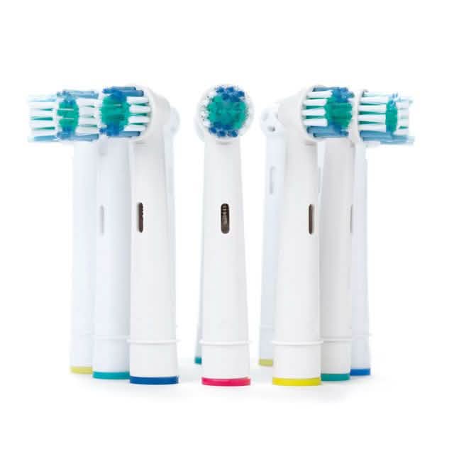 12er-Pack: Oral-B kompatible Farbcodierungs-Zahnbürstenköpfe