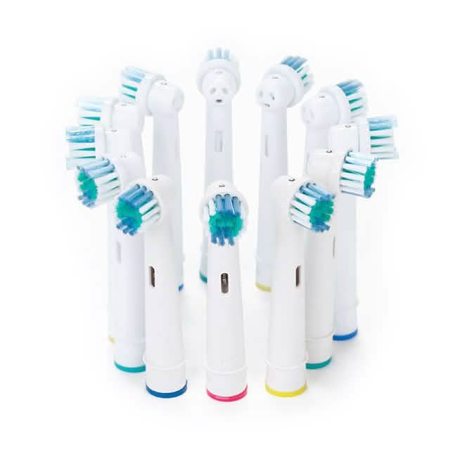 12er-Pack: Oral-B kompatible Farbcodierungs-Zahnbürstenköpfe