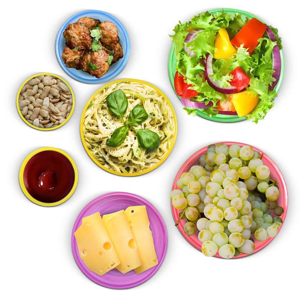 14-teiliges Set: Vorratsdosen zur Portionskontrolle