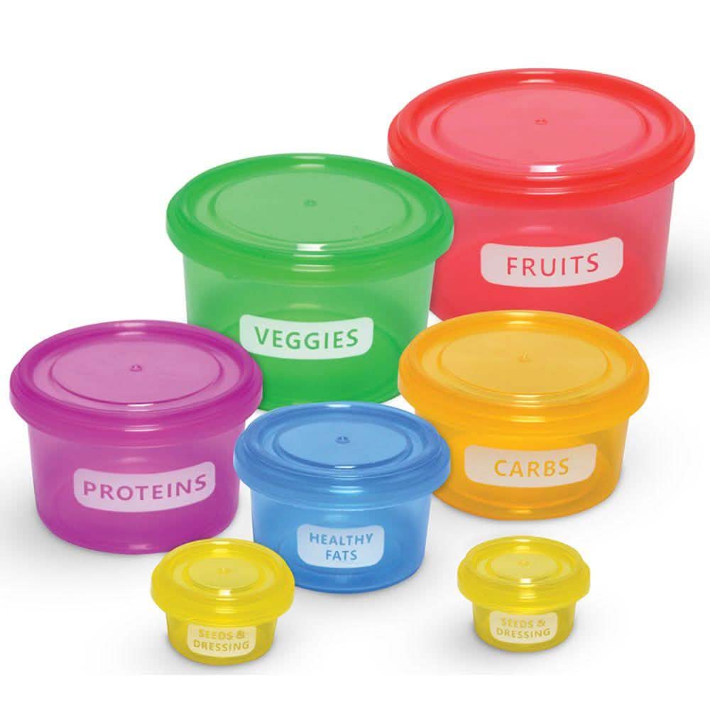 14-teiliges Set: Vorratsdosen zur Portionskontrolle