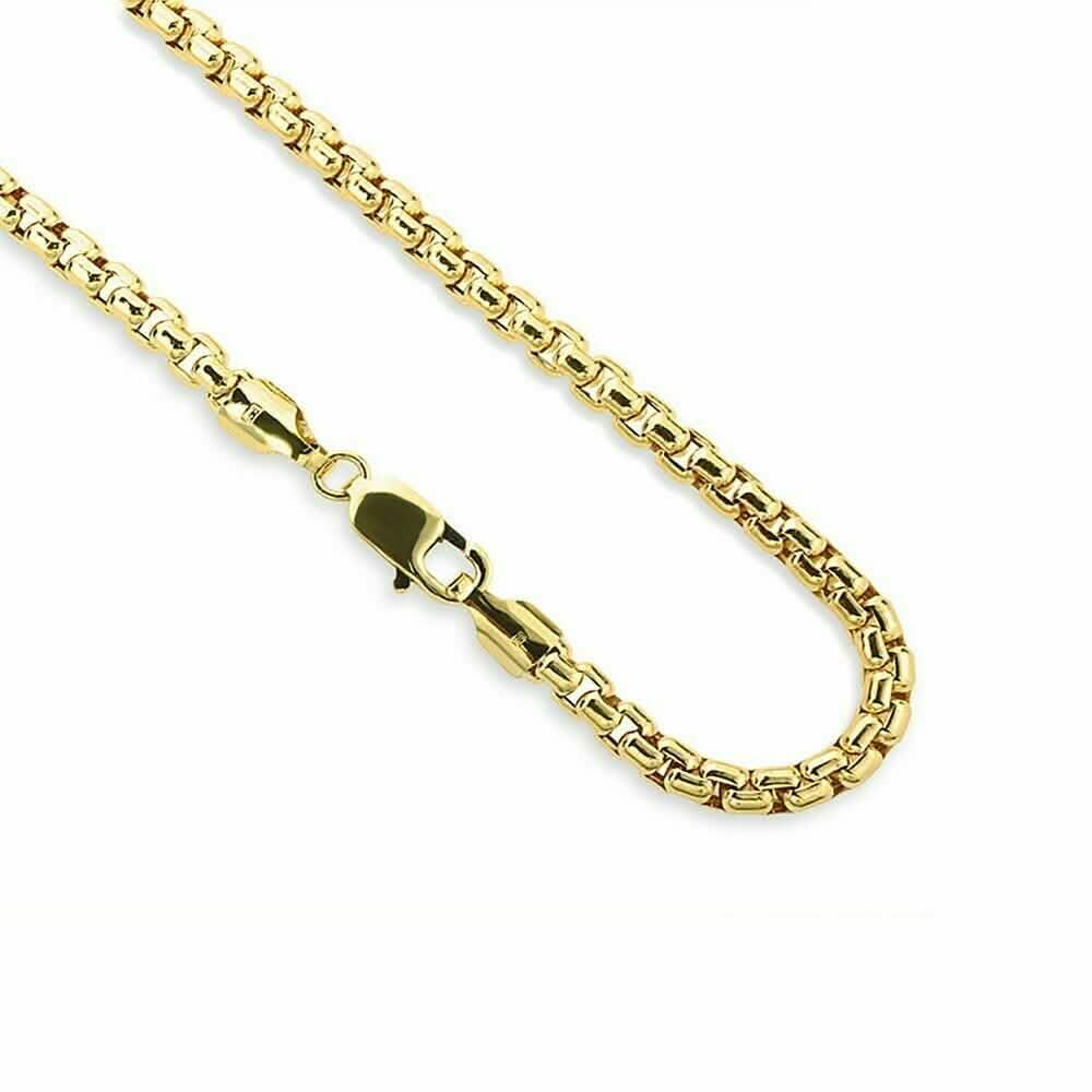 14K Gelbgold Rundanker-Kettenhalskette 2,00mm