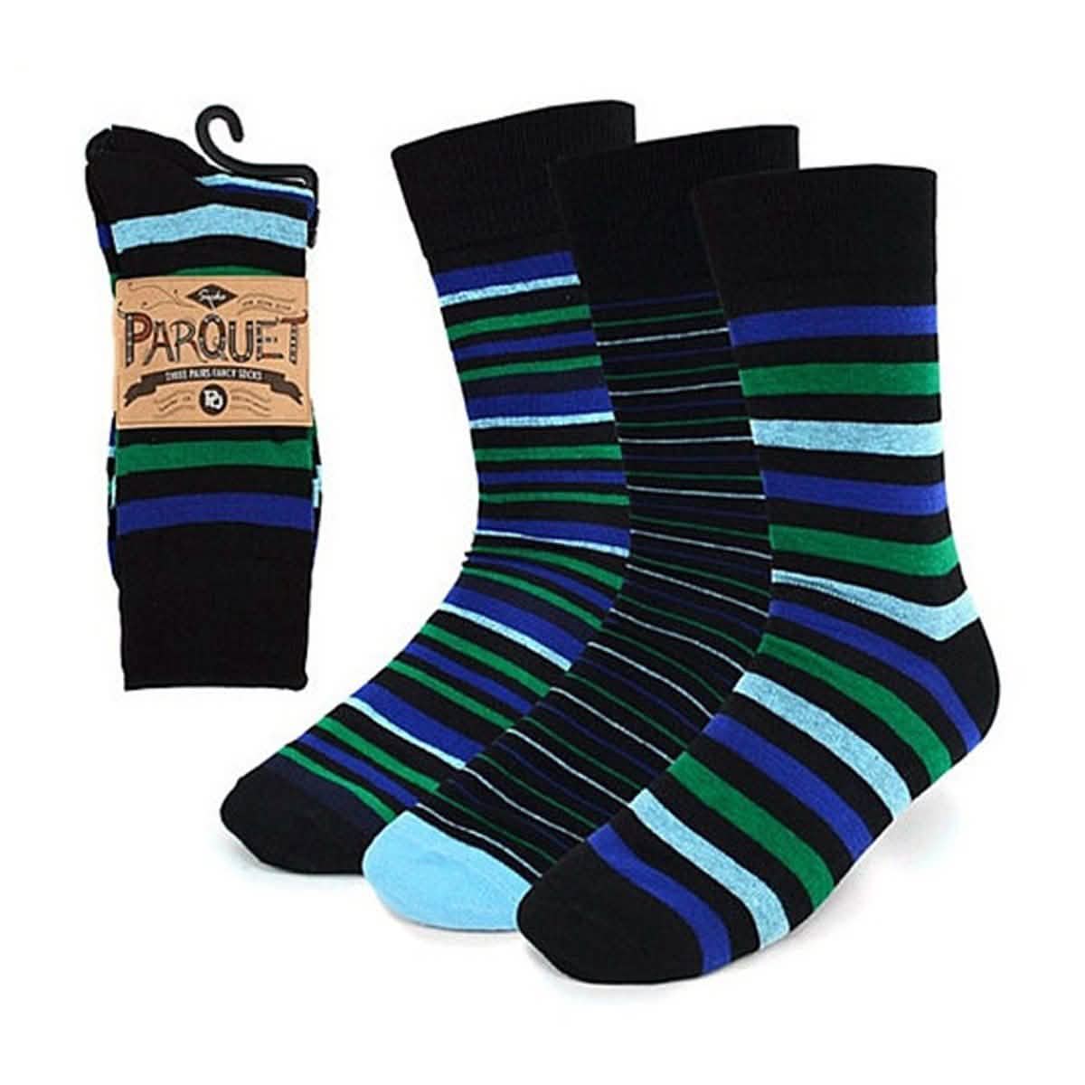 15 Paar: Herren-Socken mit Parkettmuster