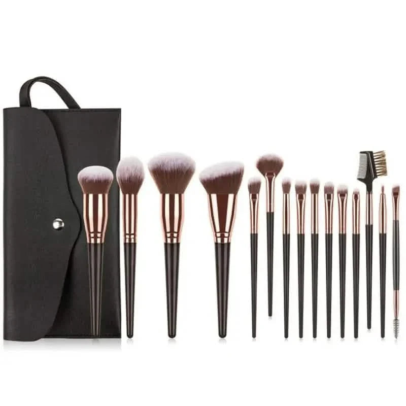 15-teiliges Set: Professioneller Make-up-Pinsel