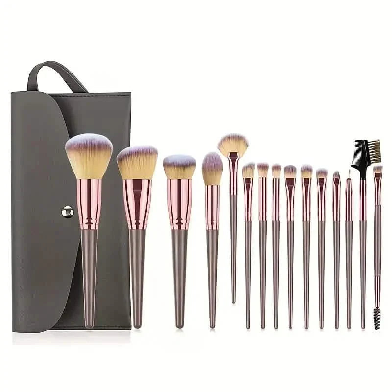 15-teiliges Set: Professioneller Make-up-Pinsel