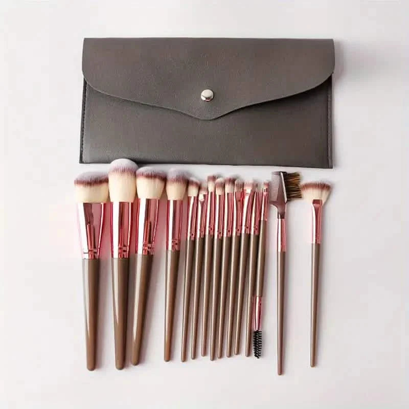 15-teiliges Set: Professioneller Make-up-Pinsel