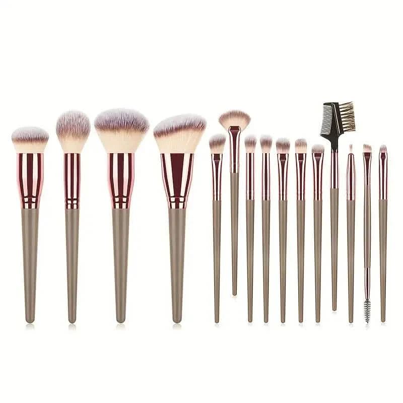 15-teiliges Set: Professioneller Make-up-Pinsel