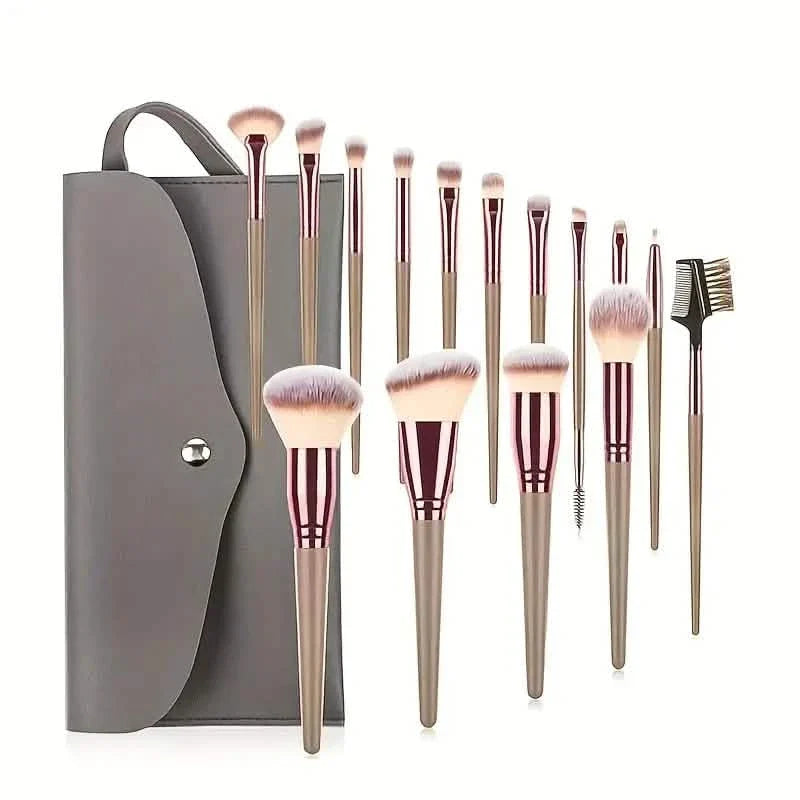 15-teiliges Set: Professioneller Make-up-Pinsel