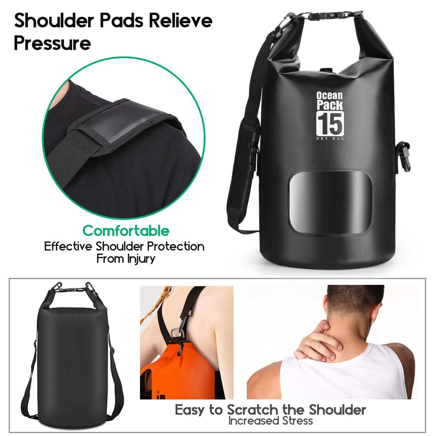 15L wasserdichter, leichter Packsack
