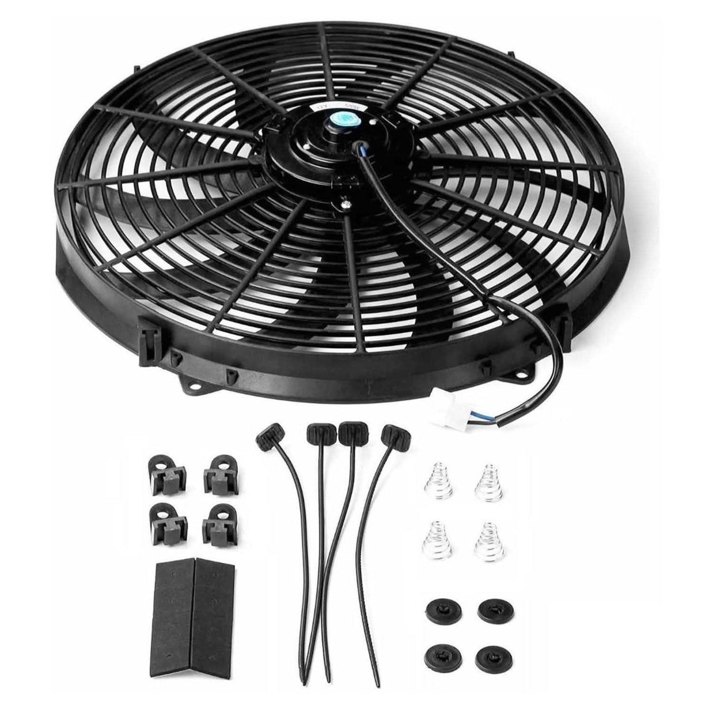 16" Elektrischer Kühlerlüfter 12V 120W 10 Flügel Auto-Thermostat-Kit
