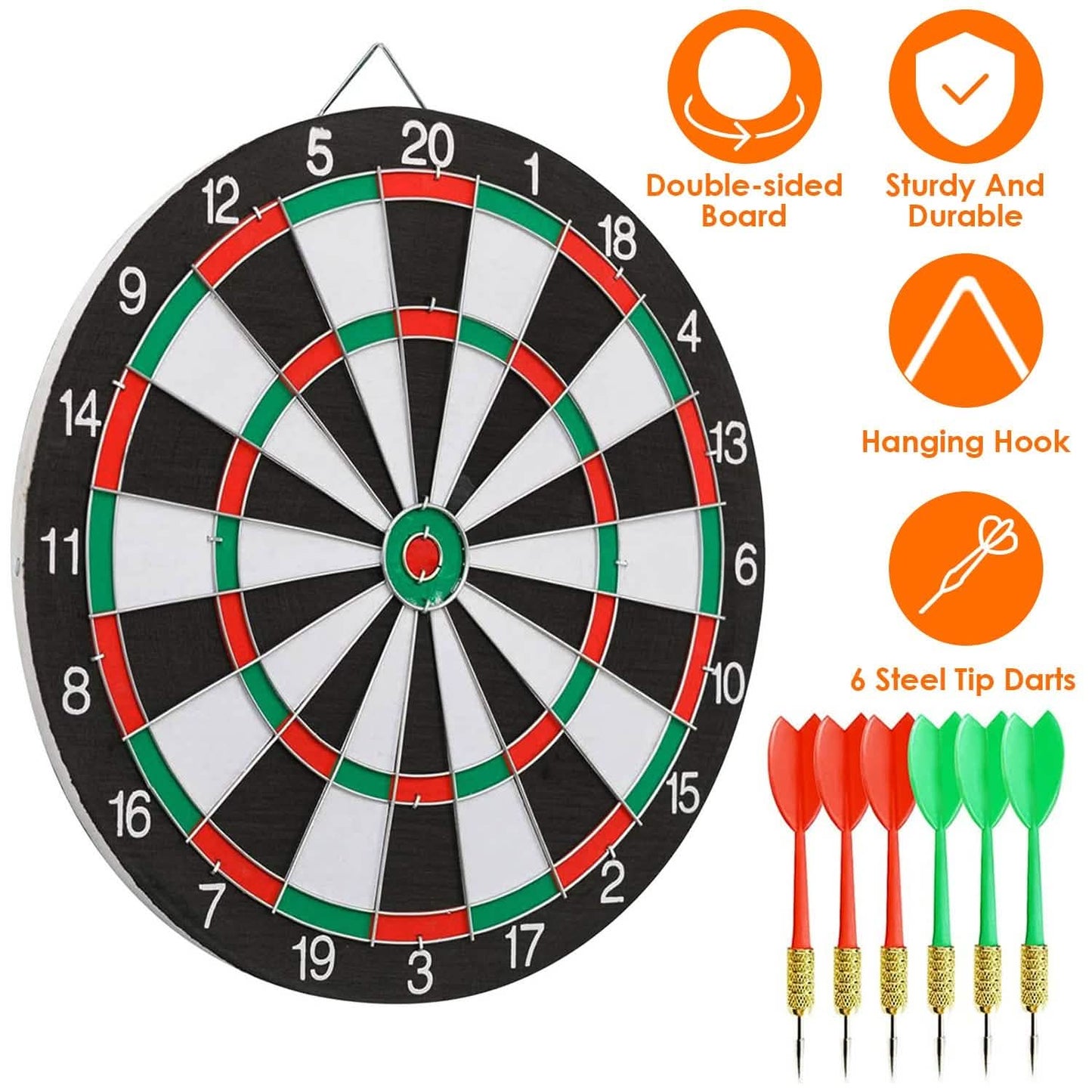 16-Zoll-Dartscheiben-Set
