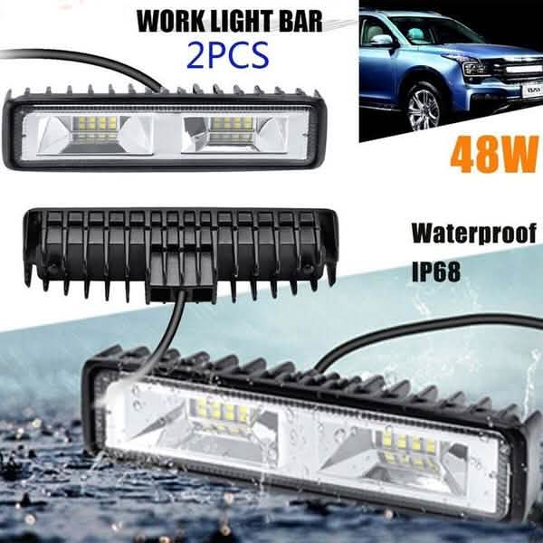 16 LEDs 48W LED Tagfahrlicht Arbeitsleuchte Fahrscheinwerfer