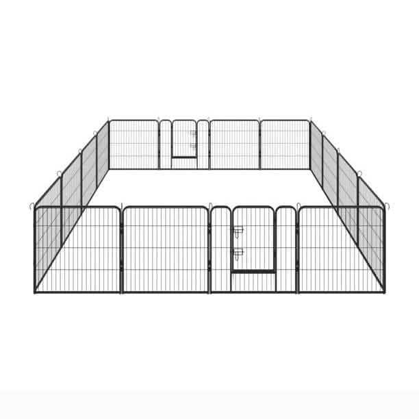 16-teiliges großes Indoor-Metall-Haustiergehege