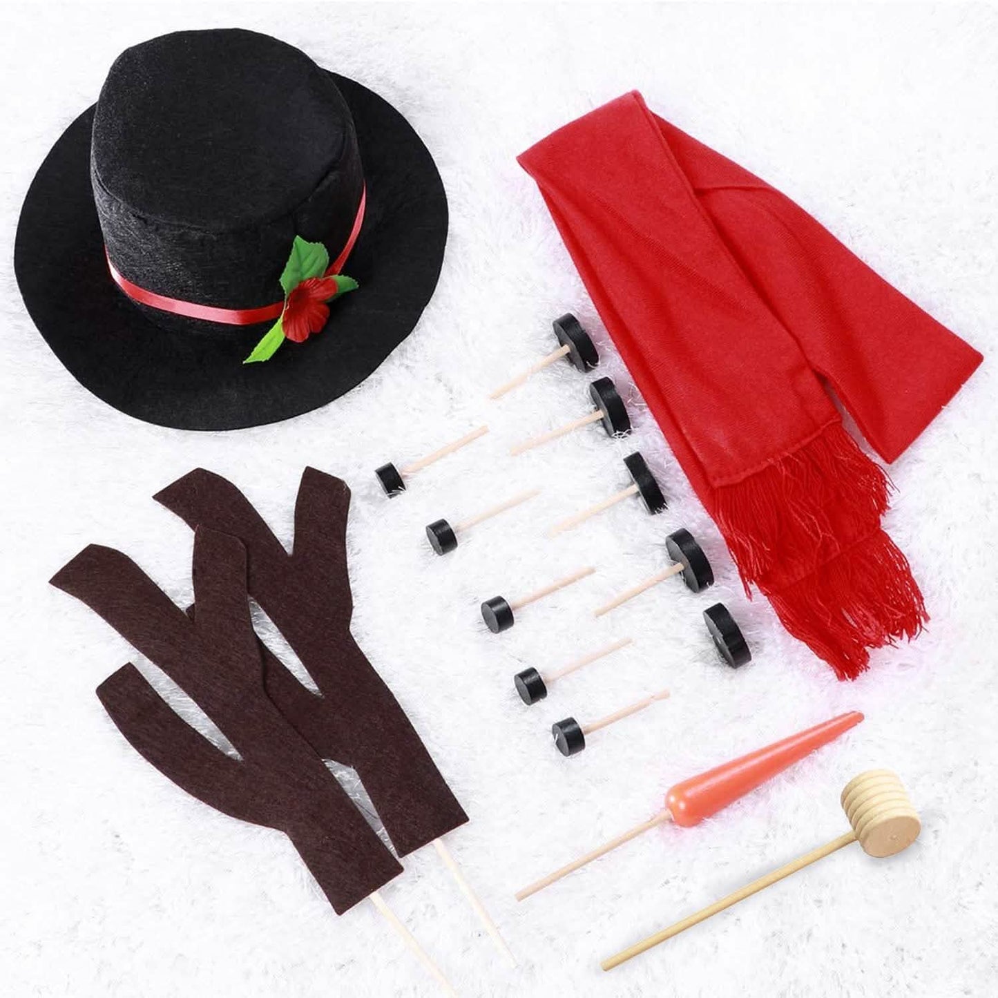 16-teiliges Schneemann-Deko-Set