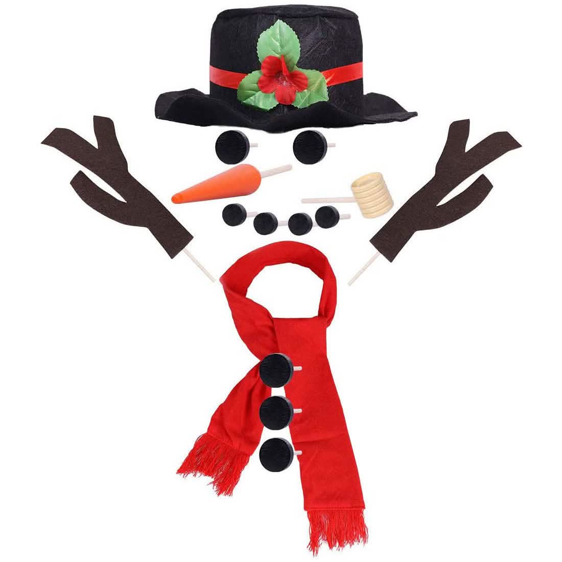 16-teiliges Schneemann-Deko-Set