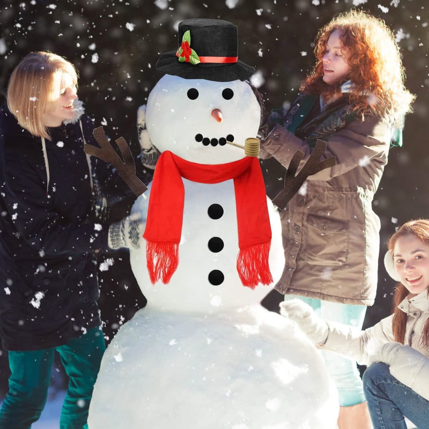 16-teiliges Schneemann-Deko-Set