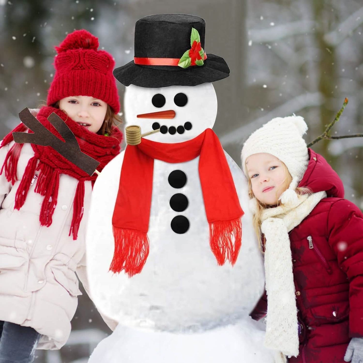 16-teiliges Schneemann-Deko-Set
