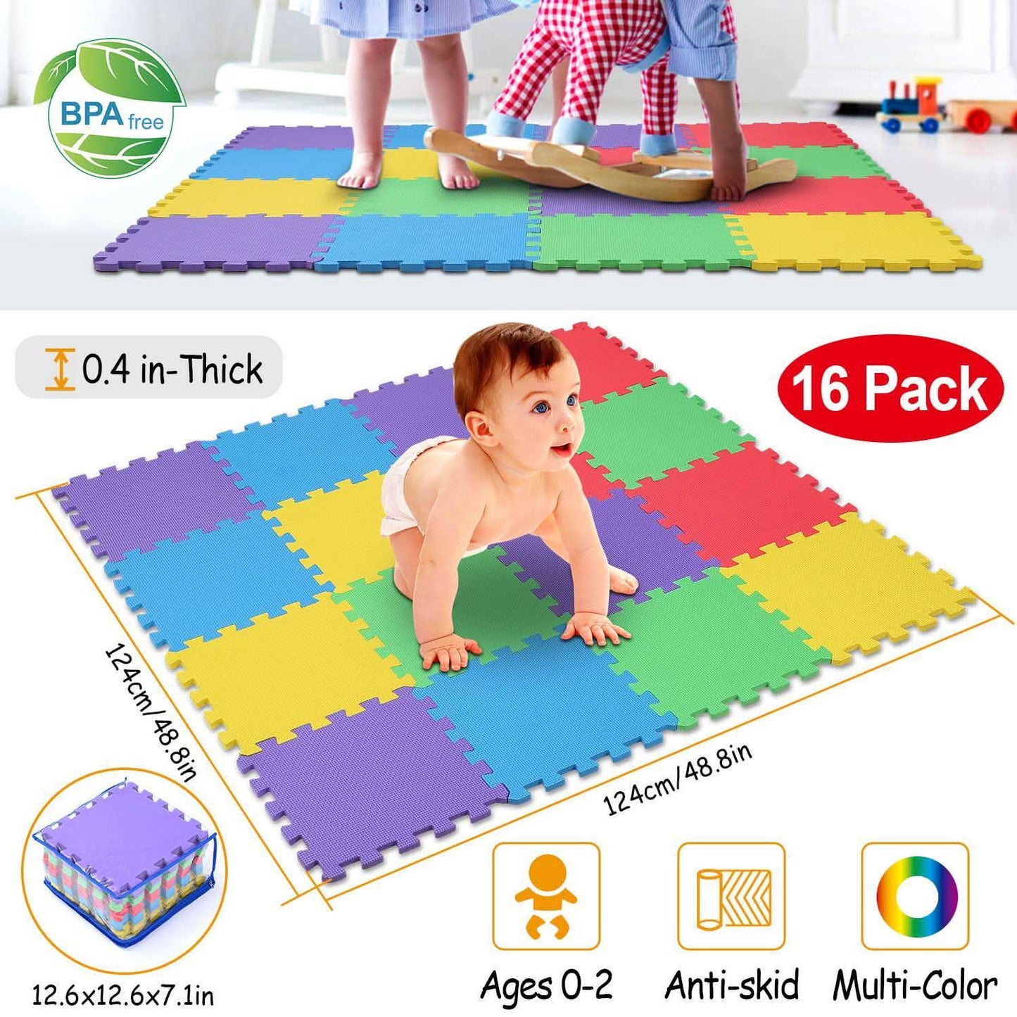 16-teilige: Kinder Puzzle-Spielmatte