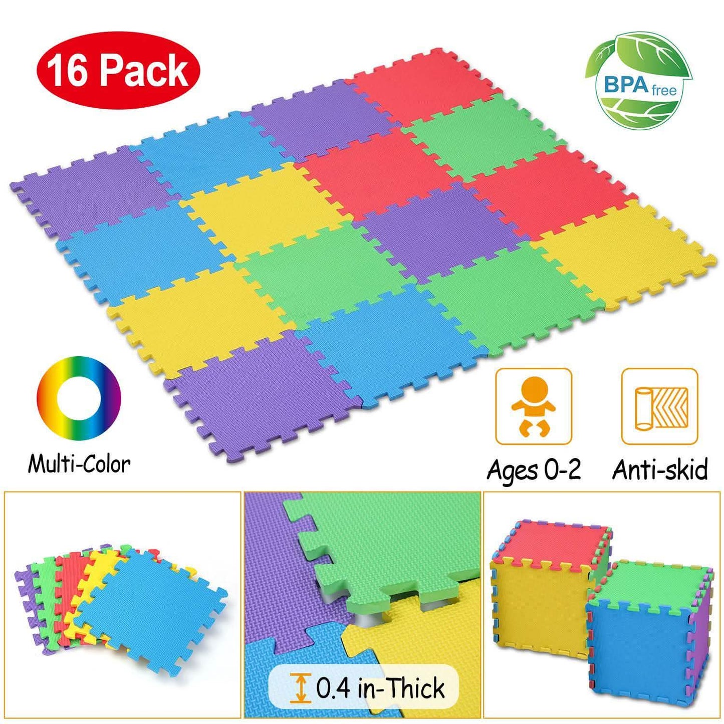 16-teilige: Kinder Puzzle-Spielmatte