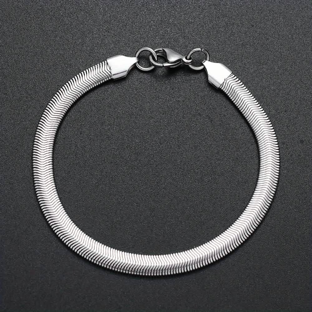 6mm Edelstahl Schlangenkette Armband – Unisex