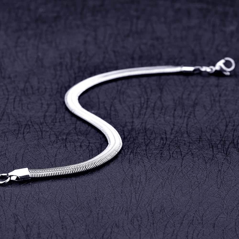 6mm Edelstahl Schlangenkette Armband – Unisex