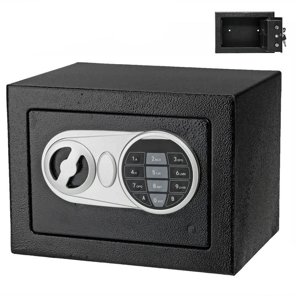 17E Heimgebrauch Verbesserter elektronischer Passwort-Stahlblech-Tresor Schwarz
