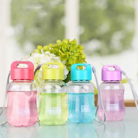180ML Tragbare bunte Wasserflasche aus Plastik