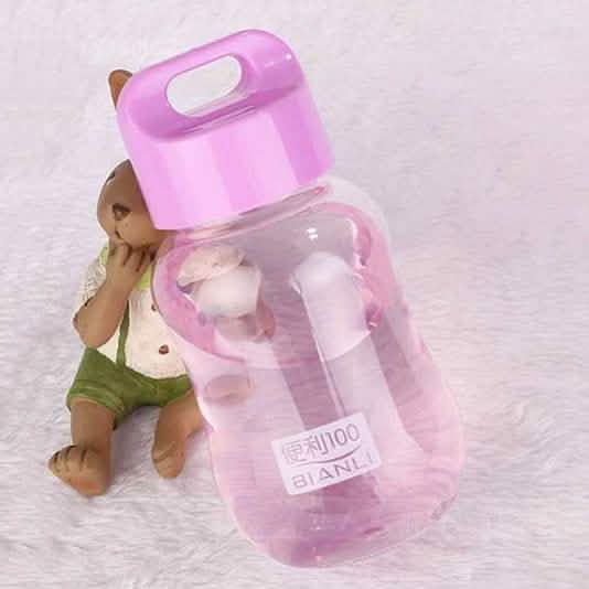 180ML Tragbare bunte Wasserflasche aus Plastik
