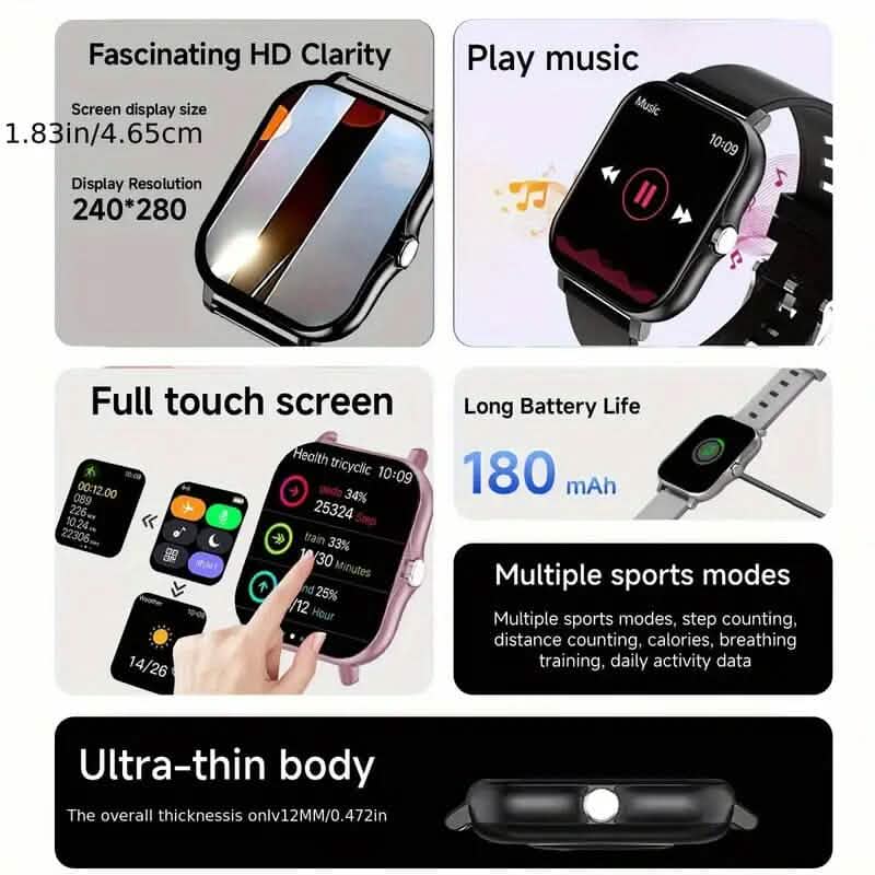 Voll-Touchscreen-Smartwatch