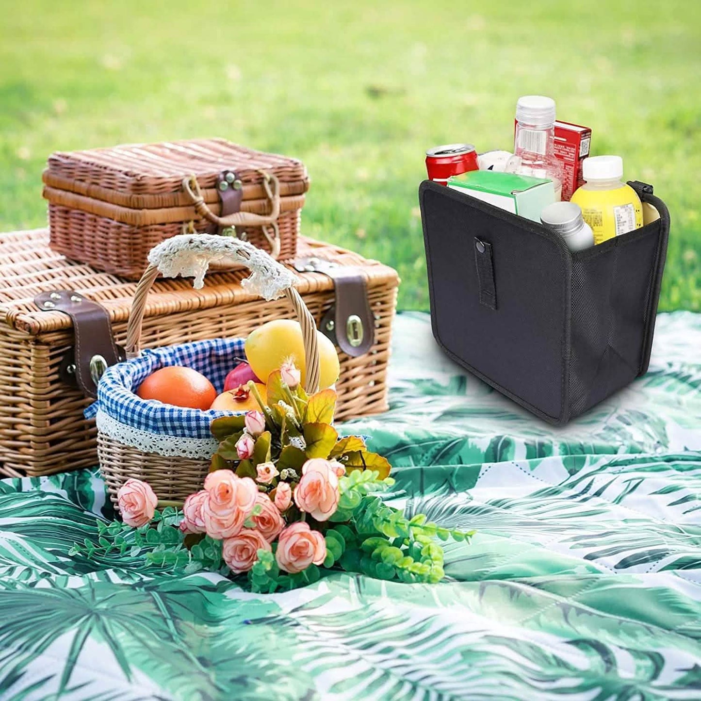 1,85 Gallonen hängender Mülleimer für das Auto, wasserdichter Müllsack-Organizer